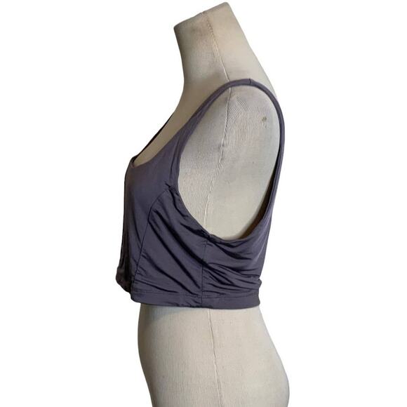 Free People Intimates purple gray cropped tank top size M - Picture 6 of 10
